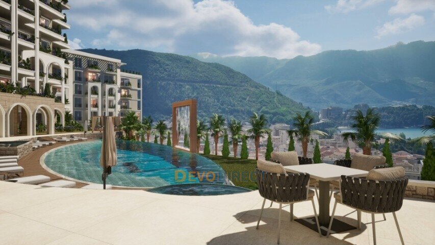 Meerblick 2-Schlafzimmer-Apartment zum Verkauf in Budva