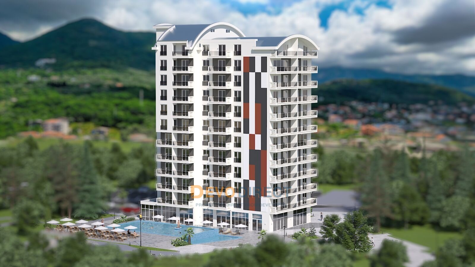 Bjeliši, Bar : Meerblick 2-Schlafzimmer-Apartment zum Verkauf in Bar, Montenegro 