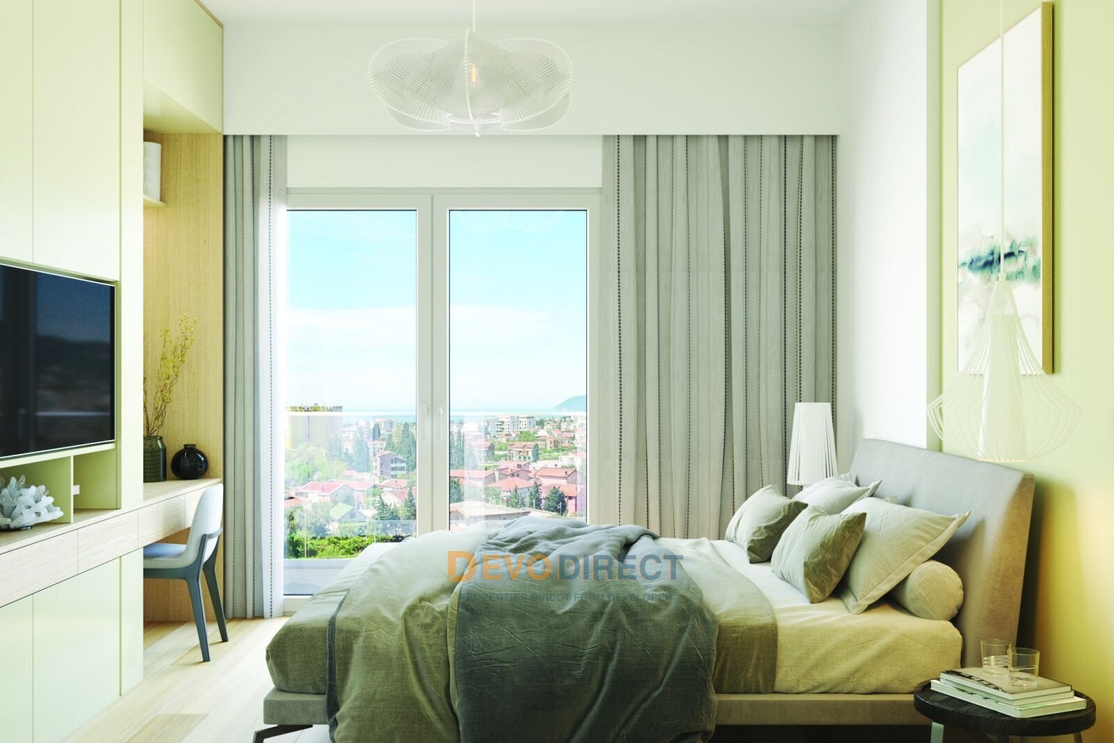 Meerblick 2-Schlafzimmer-Apartment zum Verkauf in Bar, Montenegro