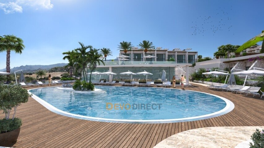 Meerblick 1-Schlafzimmer-Loft zum Verkauf in Esentepe, Girne