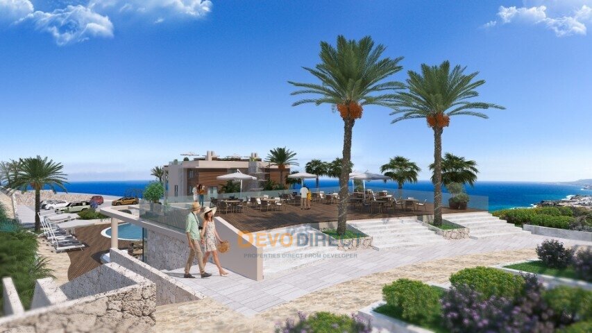 Meerblick 1-Schlafzimmer-Loft zum Verkauf in Esentepe, Girne