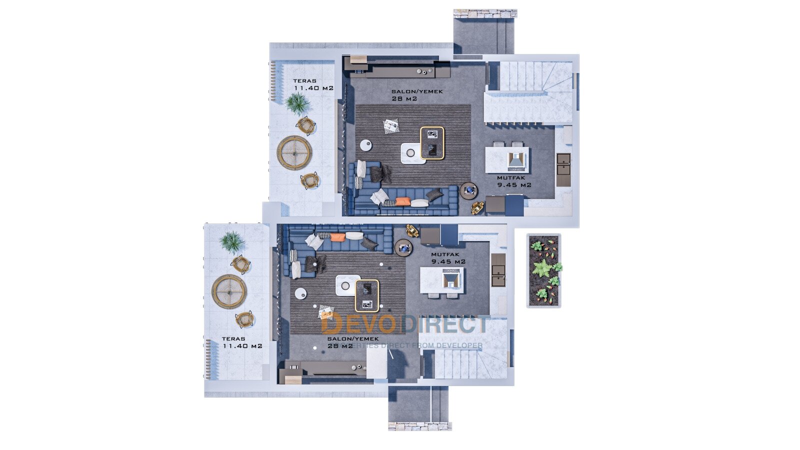 5-Zimmer-Wohnung mit Meerblick in Nordzypern/ Kyrenia zu verkaufen