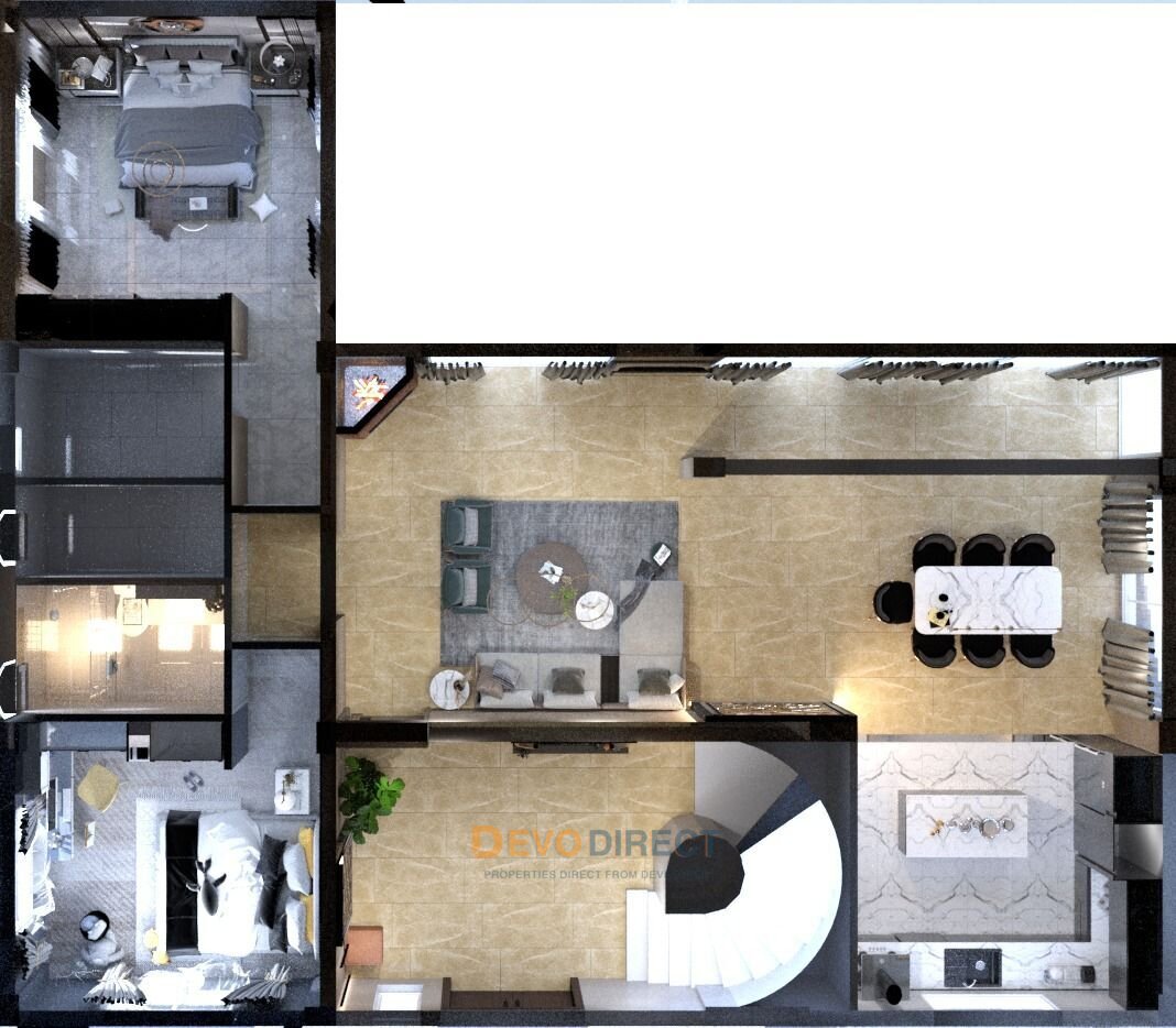 Bezugsfertige 4-Schlafzimmer-Villa zum Verkauf in Nordzypern / Ozanköy – Meer- & Bergblick