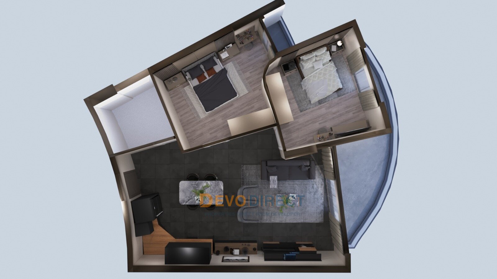 Studio-Apartment mit Meerblick in Nordzypern/Kyrenia zu verkaufen