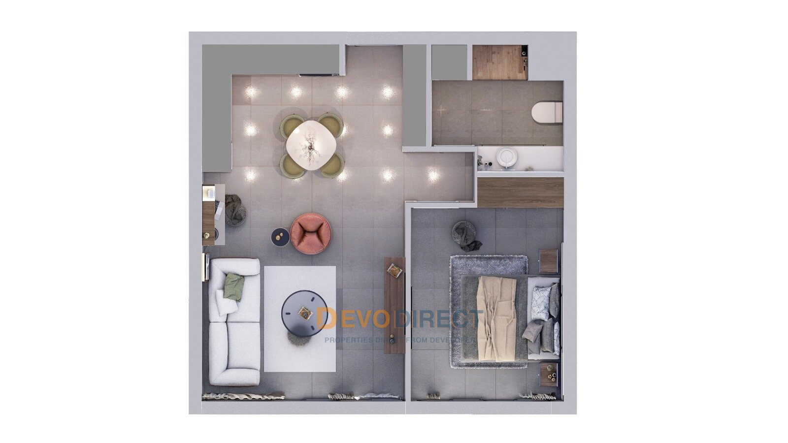 Bezugsfertige 1-Zimmer-Wohnung in Famagusta, Nordzypern, zu verkaufen