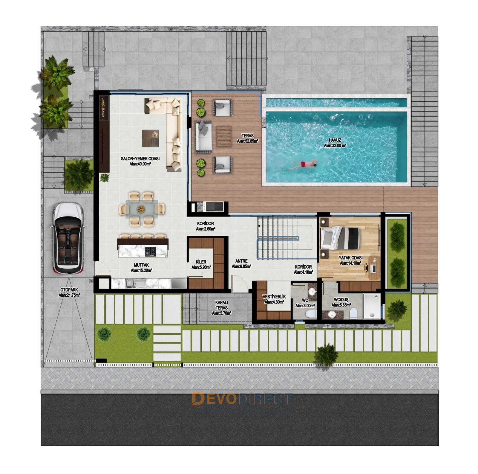 Exklusive Villa mit 6 Schlafzimmern und Meerblick in Nordzypern/Arapköy