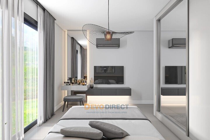Meerblick 3-Schlafzimmer-Loft zum Verkauf in Yeniboğaziçi, Famagusta