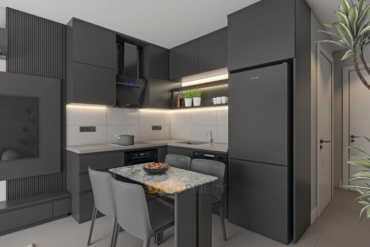 Meerblick 3-Schlafzimmer-Loft zum Verkauf in Yeniboğaziçi, Famagusta