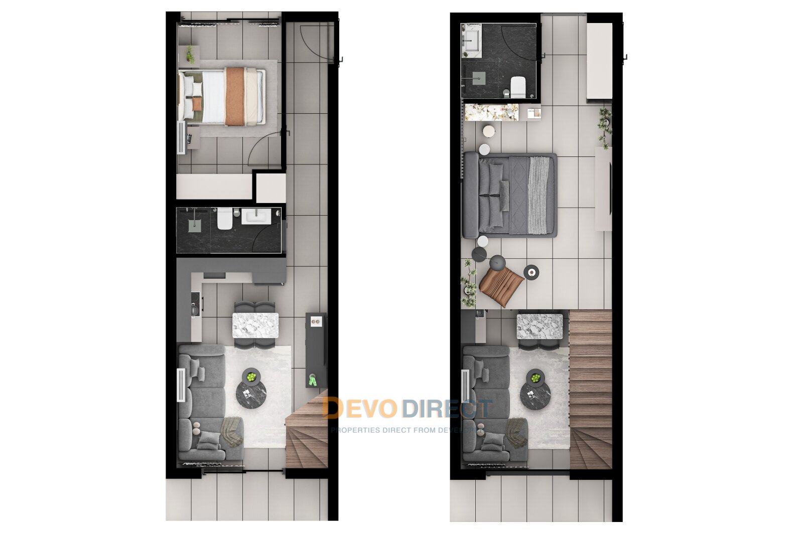 2-Schlafzimmer-Loft zum Verkauf in Famagusta, Nordzypern