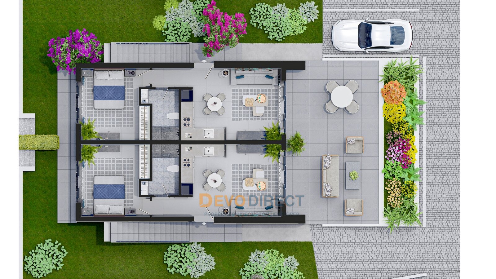 Meerblick 1-Schlafzimmer-Apartment in Nordzypern Yeni Erenköy zu verkaufen