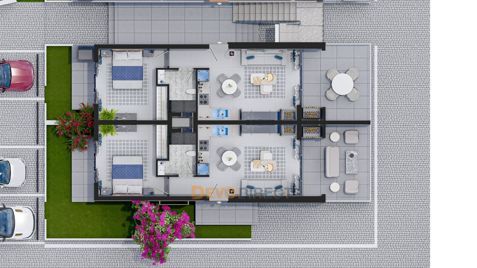 Bezugsfertige 1-Schlafzimmer-Wohnung zum Verkauf in Erenköy, Famagusta, Nordzypern