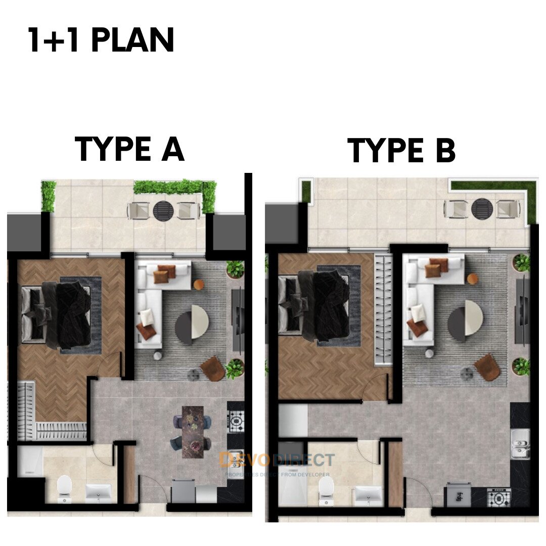 1-Schlafzimmer-Apartment zum Verkauf in Nordzypern / Yeniboğazıçı – Nahe dem Mittelmeer