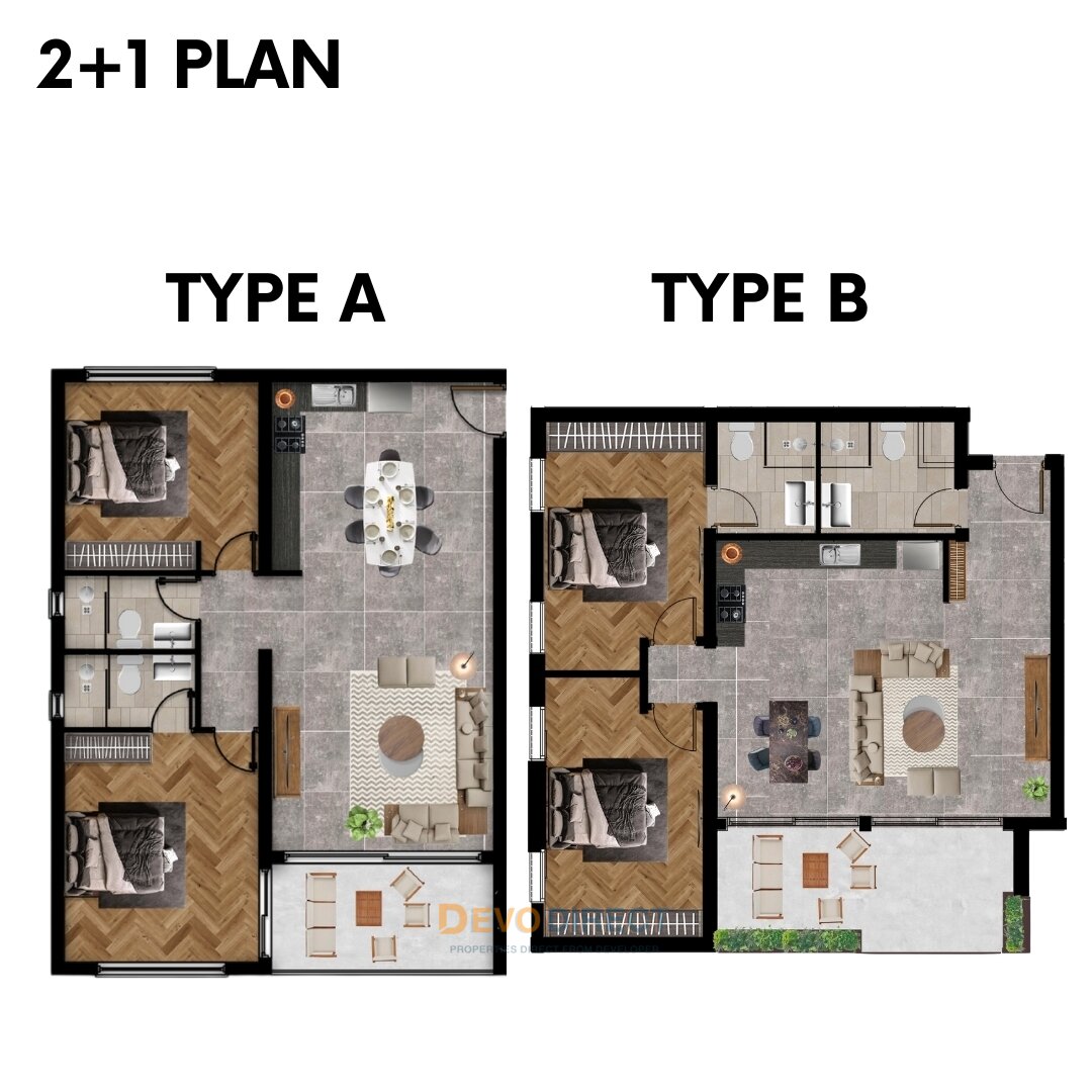2-Schlafzimmer-Apartment zum Verkauf in Nordzypern / Yeniboğazıçı – Familienfreundlicher Küstenlebensstil