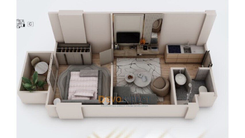 Meerblick Studio-Apartment zum Verkauf in Hurghada