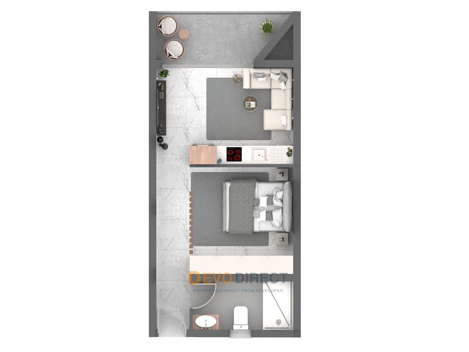 Studio-Apartment in Nordzypern / Esentepe zu verkaufen – Modernes Wohnen wie im Resort