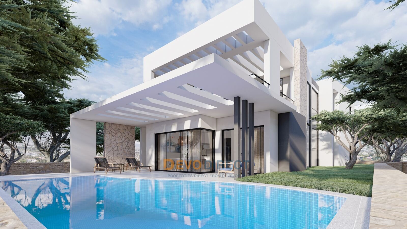Catalkoy: Villa mit 3 Schlafzimmern direkt am Meer in Nordzypern / Catalkoy 
