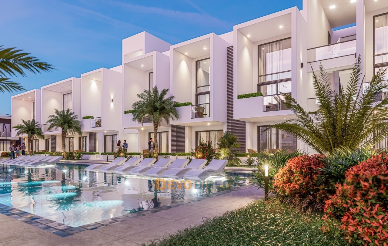 Famagusta:  2-Schlafzimmer-Apartment zum Verkauf in Nordzypern / Yeniboğazıçı – Moderne Residenzen nahe Long Beach 
