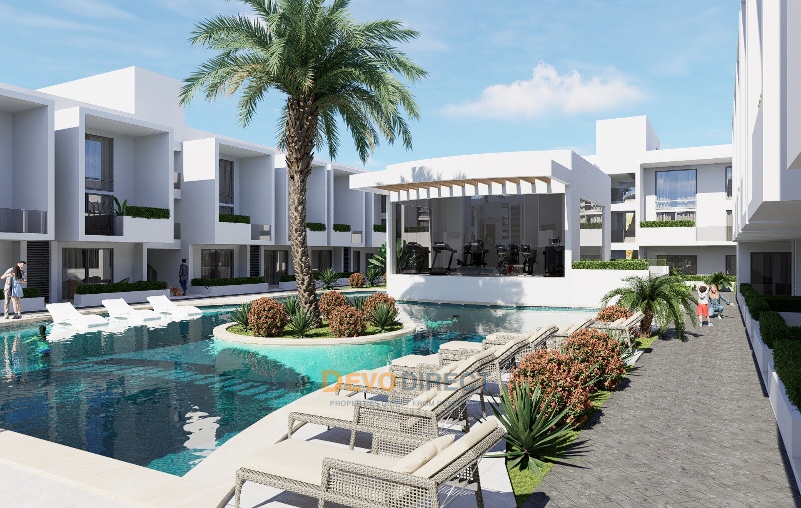 2-Schlafzimmer-Apartment zum Verkauf in Nordzypern / Yeniboğazıçı – Familienfreundlicher Küstenlebensstil