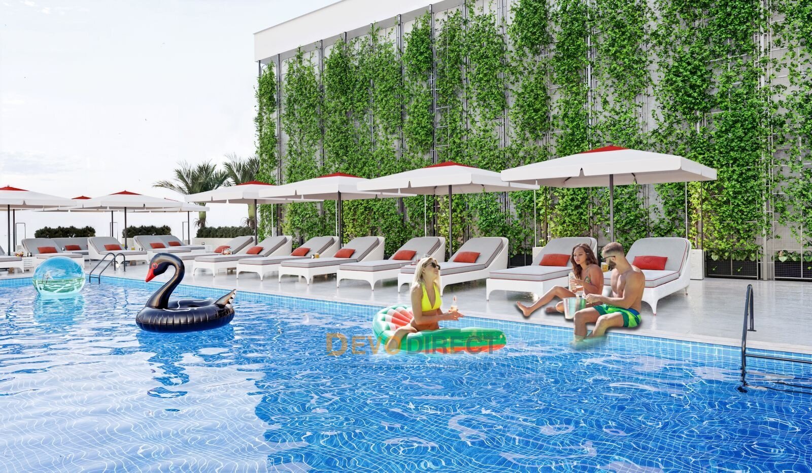 Beachfront 2-Schlafzimmer-Duplex-Apartment in Nordzypern Iskele zum Verkauf