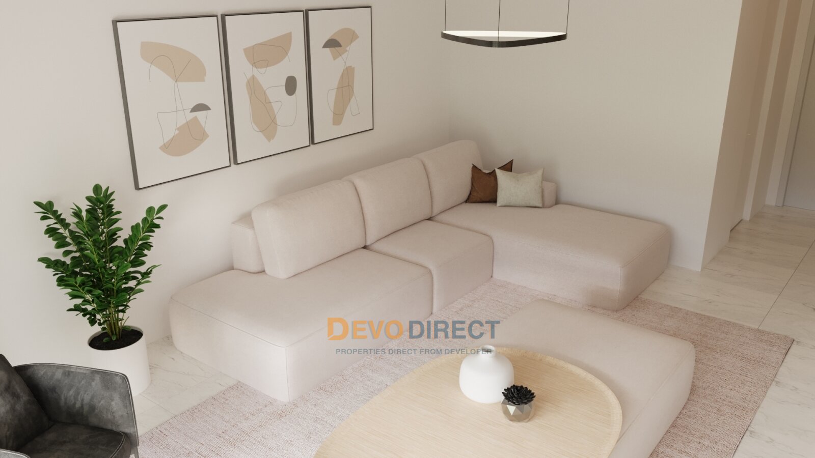 Bezugsfertige 2-Zimmer-Maisonette-Wohnung mit Meerblick in Nordzypern/Iskel