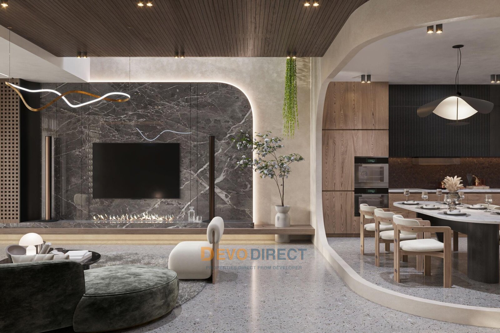 Meerblick 4-Schlafzimmer-Duplex-Villa zum Verkauf in Kyrenia, Nordzypern