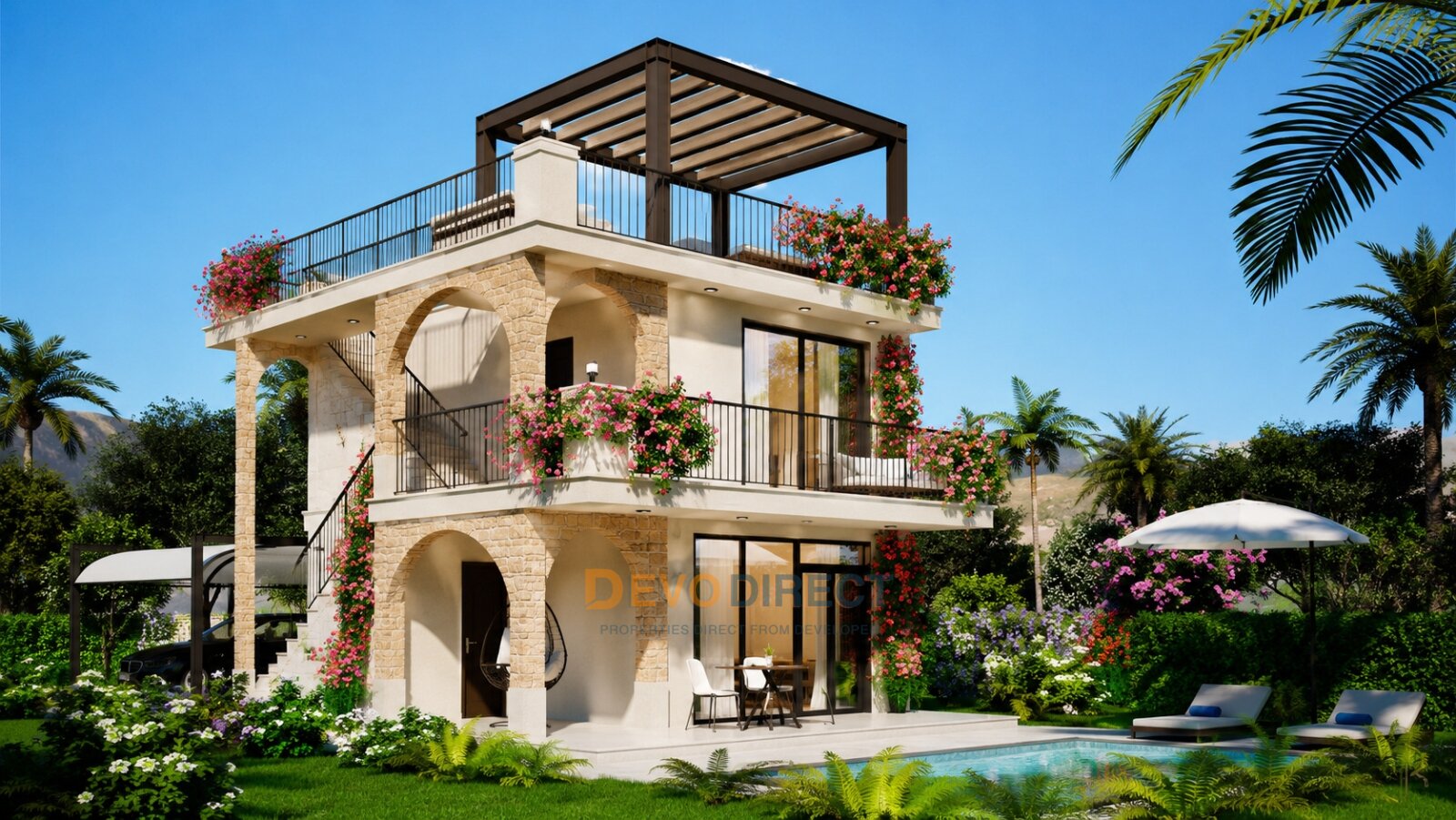 Meerblick 3-Schlafzimmer-Apartment zum Verkauf in Kyrenia, Nordzypern