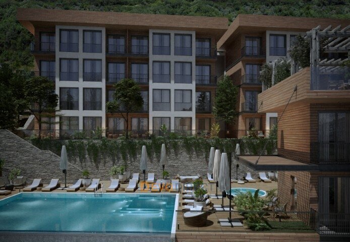 Meerblick 1-Schlafzimmer-Wohnung zum Verkauf in Tivat, Montenegro