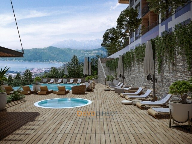 Meerblick 1-Schlafzimmer-Wohnung zum Verkauf in Tivat, Montenegro