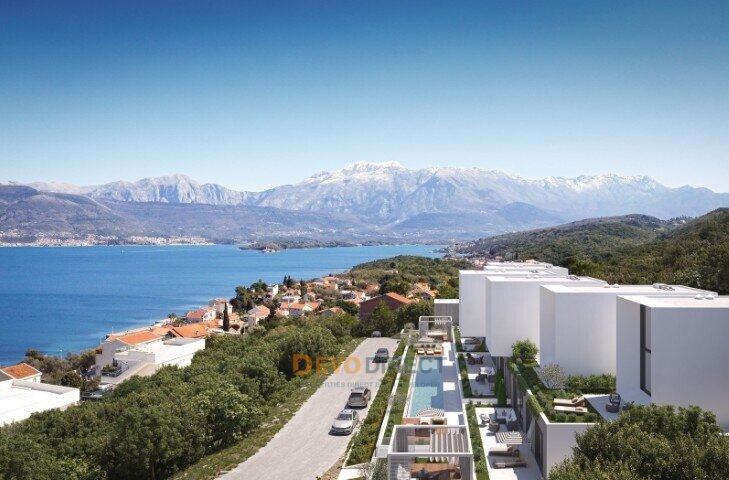 Meer- & Bergblick 1-Schlafzimmer-Wohnung zum Verkauf in Luštica, Montenegro