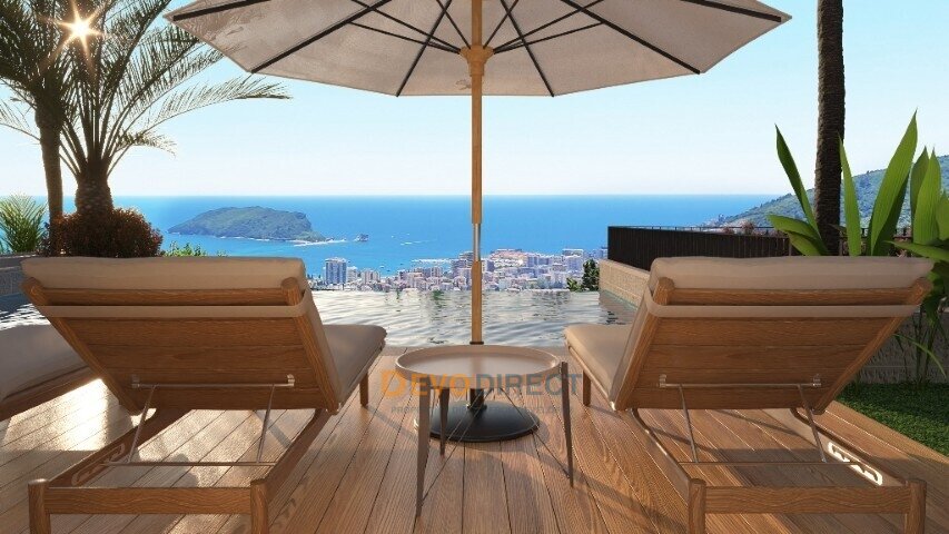 Meerblick 3-Schlafzimmer-Villa zum Verkauf in Budva, Montenegro