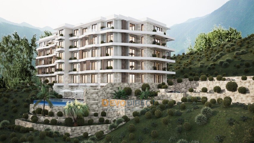 Meerblick 1-Schlafzimmer-Wohnung zum Verkauf in Bečići, Budva