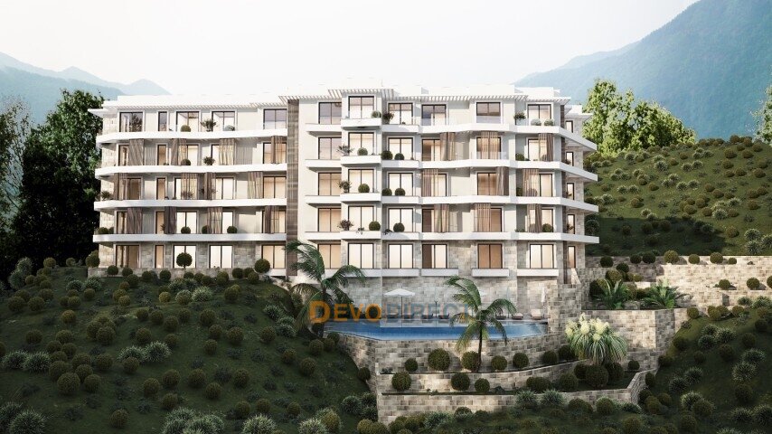 Meerblick 1-Schlafzimmer-Wohnung zum Verkauf in Bečići, Budva