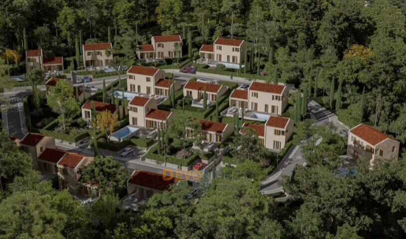 Meerblick 2-Schlafzimmer-Villa zum Verkauf in Tivat, Montenegro