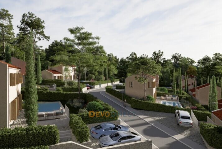 Meerblick 2-Schlafzimmer-Villa zum Verkauf in Tivat, Montenegro