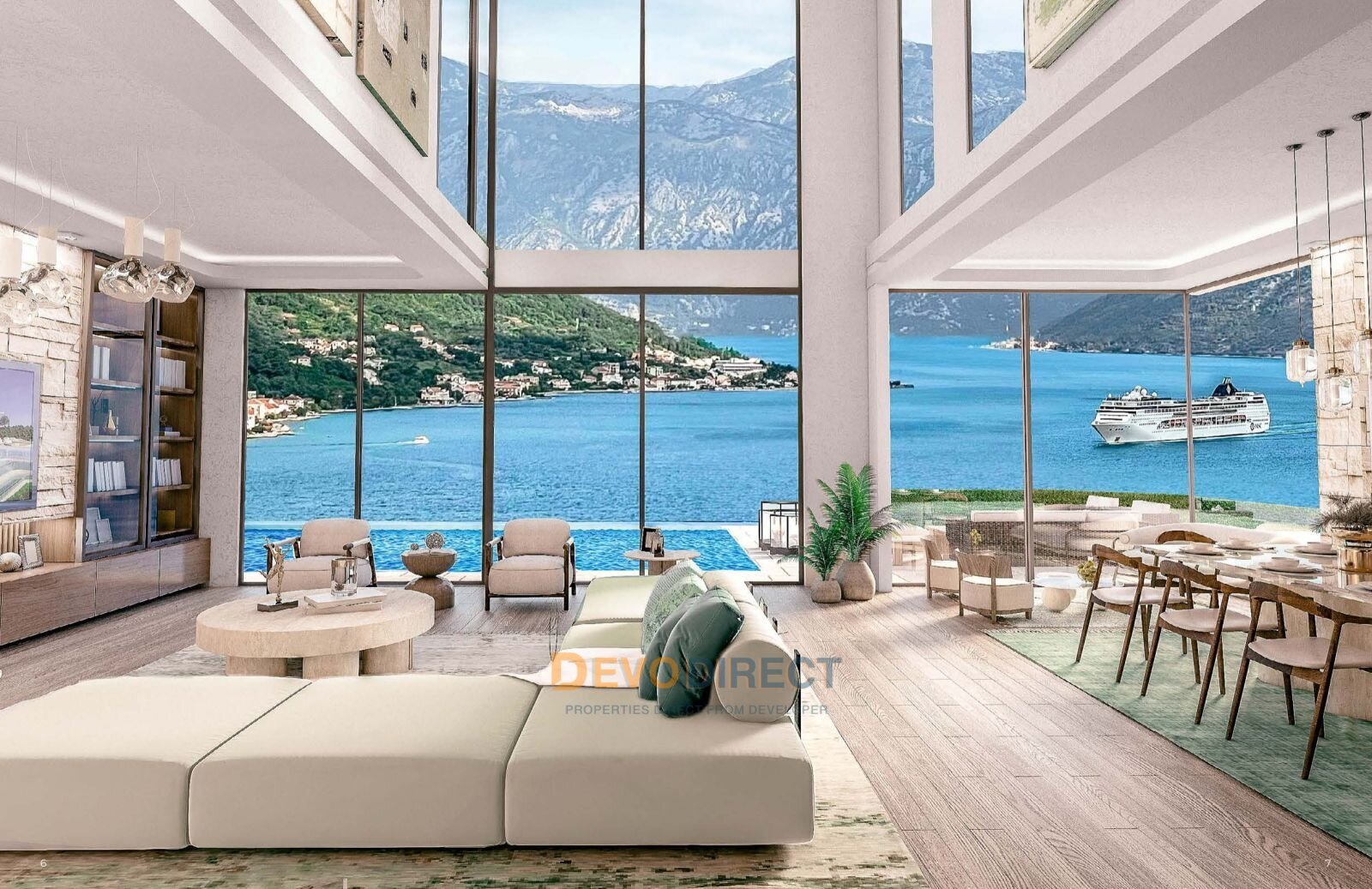 Luxus 4-Schlafzimmer-Villa zum Verkauf in der Bucht von Kotor