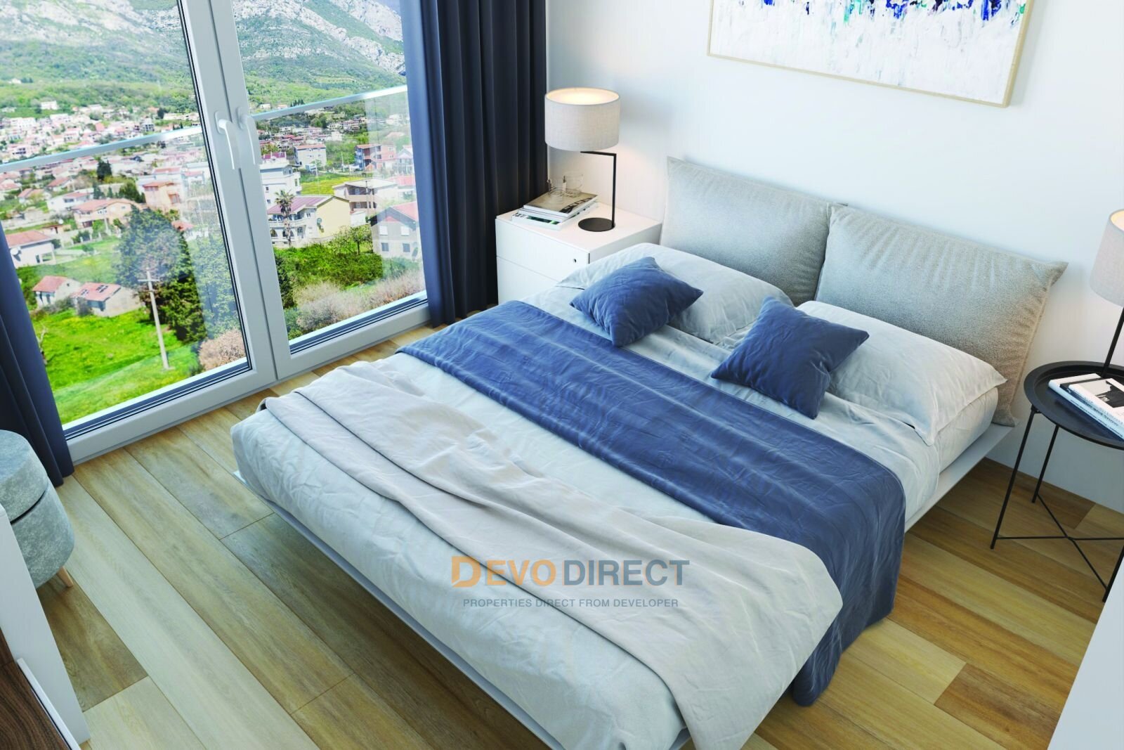 Meerblick 1-Schlafzimmer-Apartment zum Verkauf in Bar, Montenegro