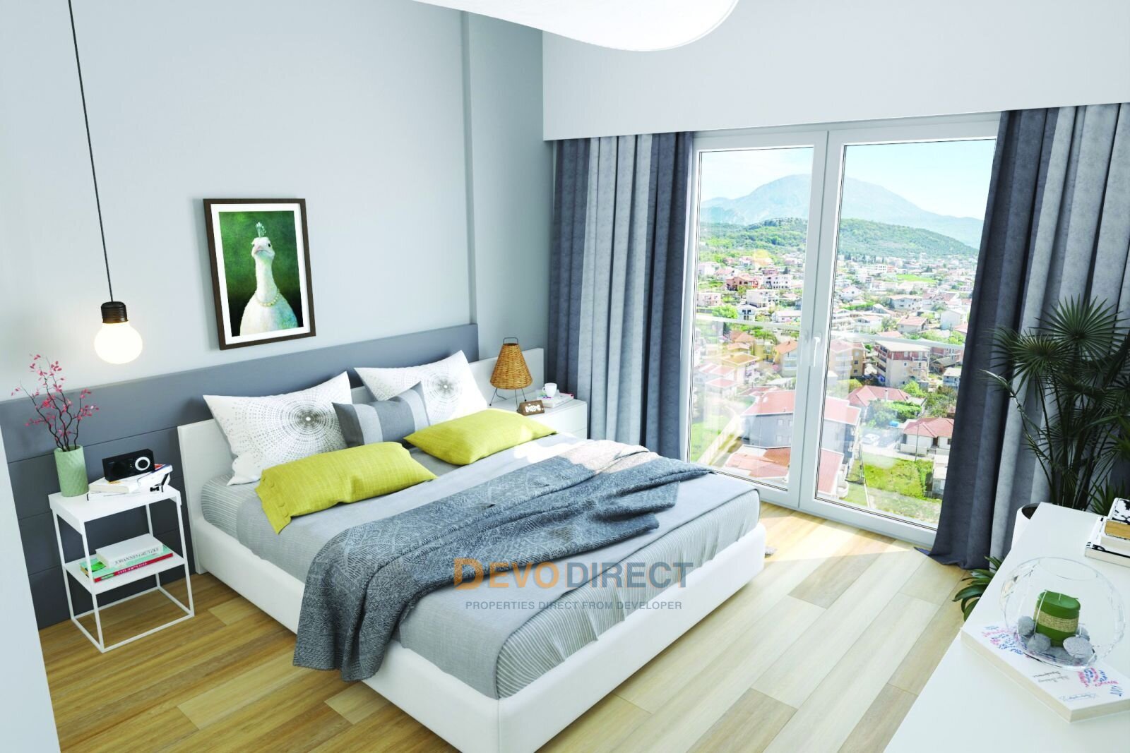 Bergblick 1-Schlafzimmer-Apartment zum Verkauf in Bar, Montenegro