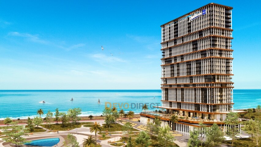 Strandnahe 1-Schlafzimmer-Wohnung zum Verkauf in Gonio, Georgien