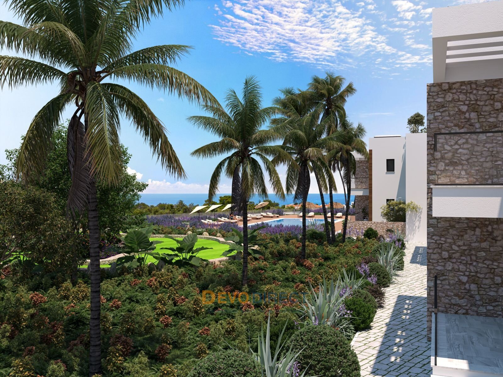 Luxus 2-Schlafzimmer-Apartment zum Verkauf in Karaağaç, Girne