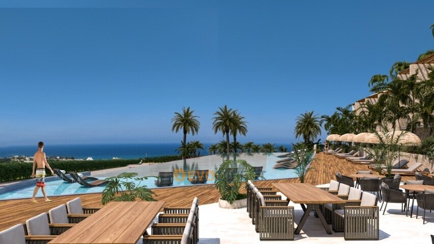 Meerblick 1-Schlafzimmer-Apartment zum Verkauf in Girne