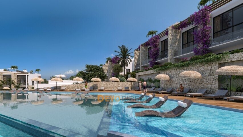 Meerblick 1-Schlafzimmer-Apartment zum Verkauf in Girne