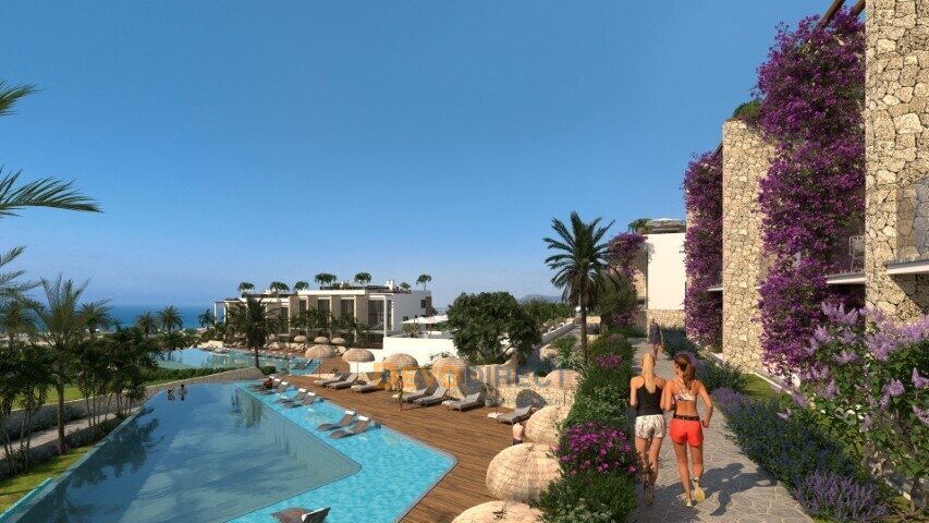 Meerblick 1-Schlafzimmer-Apartment zum Verkauf in Girne