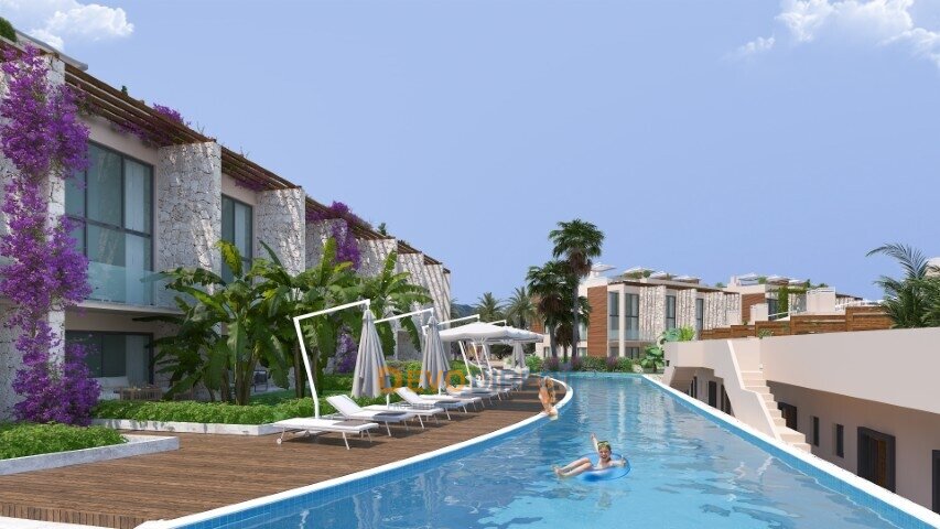 Meerblick 1-Schlafzimmer-Loft zum Verkauf in Esentepe, Girne