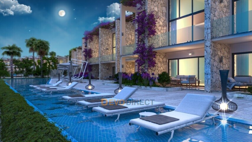 Luxus 2-Schlafzimmer-Loft zum Verkauf in Esentepe, Girne