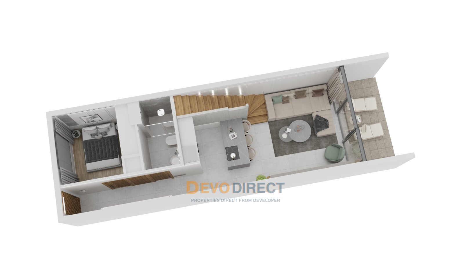 Bezugsfertige 2-Schlafzimmer Wohnung zum Verkauf in Nordzypern Girne