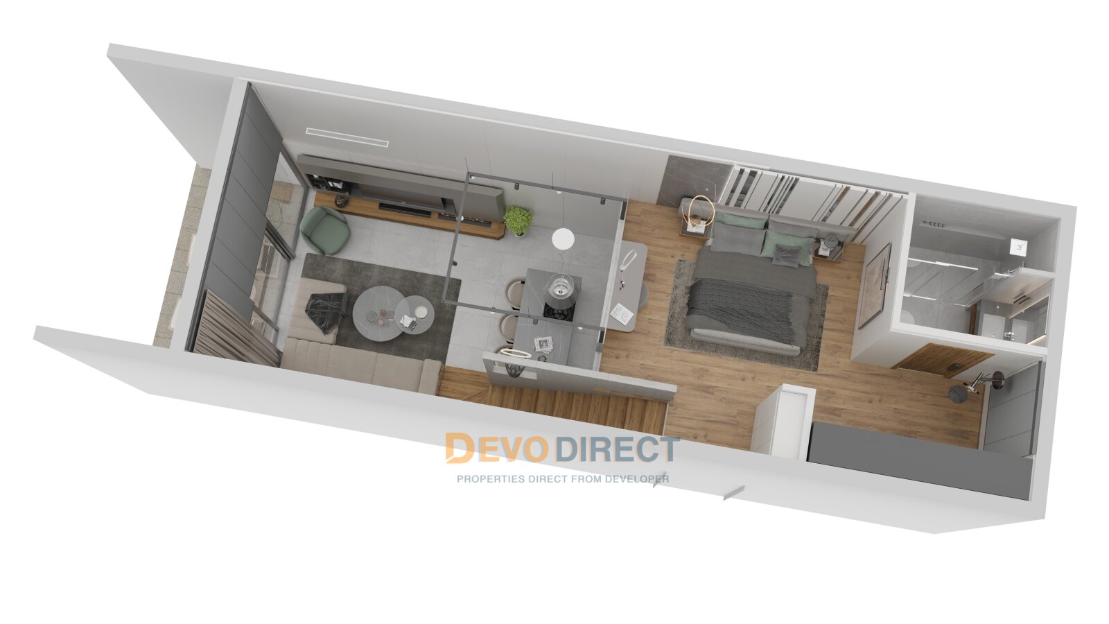Bezugsfertige 2-Schlafzimmer Wohnung zum Verkauf in Nordzypern Girne