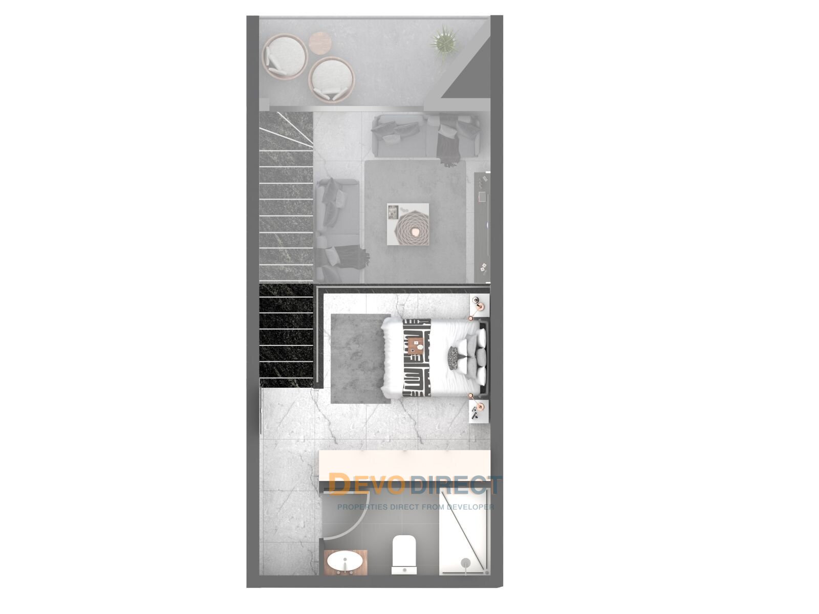 Modernes 2-Zimmer-Apartment in Esentepe, Kyrenia