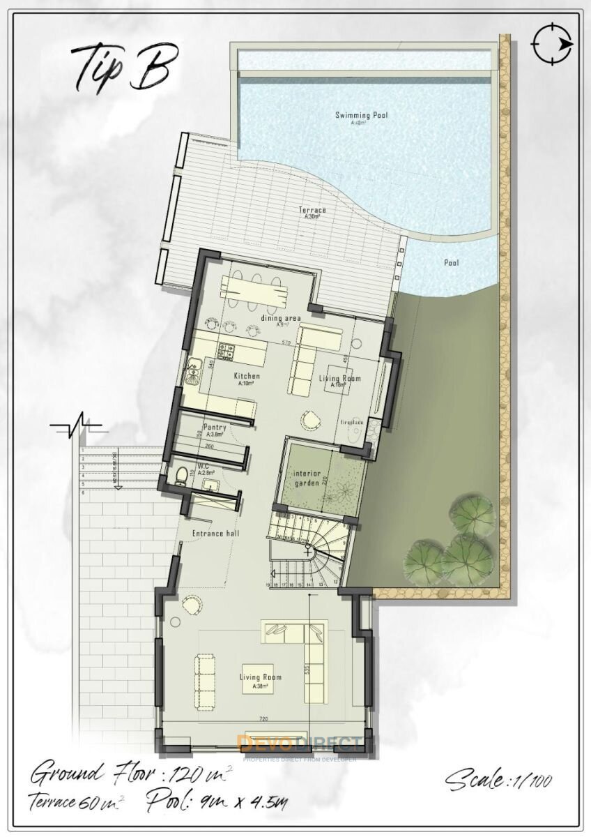 Moderne Villa mit 5 Schlafzimmern und Meerblick in Nordzypern / Catalkoy