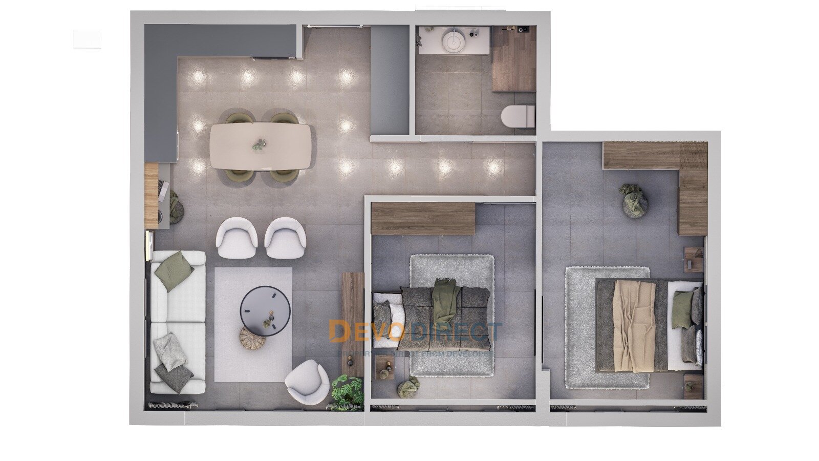Bezugsfertige 3-Zimmer-Wohnung in Famagusta, Nordzypern, zu verkaufen