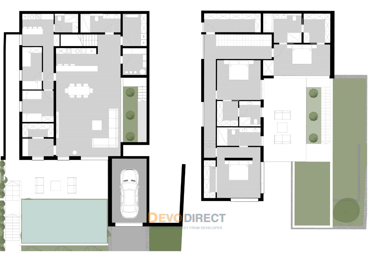 Meer- & Bergblick 3-Schlafzimmer-Villa zum Verkauf in Luštica, Montenegro